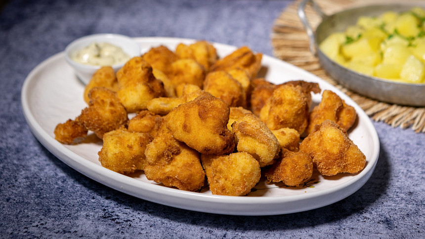 Smažený květák můžete snadno připravit i bez předvařování zeleniny.