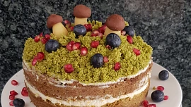 Mechový dort je hit! Víte, jak se peče a díky jaké přísadě je tak zelený?