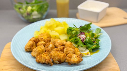 Super rychlý obalovaný květák z HF: S jednoduchý trikem máte jídlo na stole za pár minut a bez hromady nádobí