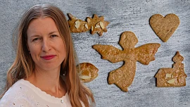 První republika s Kristinou: Nejlepší perníčky podle 100 let starého receptu voní po medu a zázvoru a zdobí je plátky mandlí