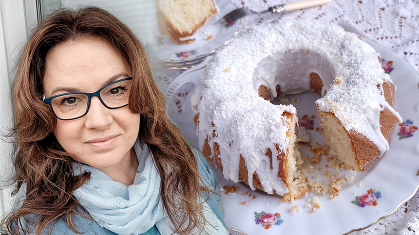 Holka u plotny peče: Šlehačková bábovka s vůní kokosu je krásně vláčná a hodí se i do formy na beránka