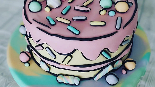 „Je to piplačka, ale stojí to za to,“ říkají o výrobě „kresleného dortu“ cartoon cake amatérské, ale velmi šikovné cukrářky