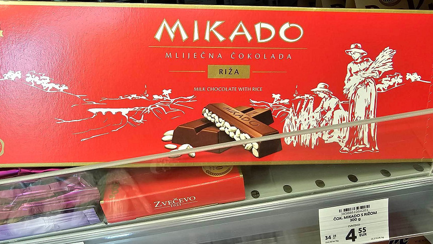 Retro okénko: Znáte čokoládu s burizony? Ta nejslavnější chorvatská se jmenuje Mikado, krásně křupe a u nás ji seženete jen zřídka