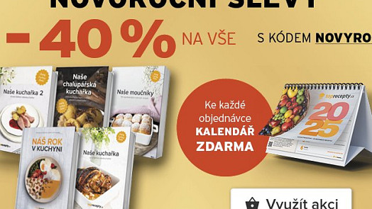 Vařte s radostí: Toprecepty.cz nabízí novoroční 40 % slevy na kuchařky a k tomu kalendář zdarma