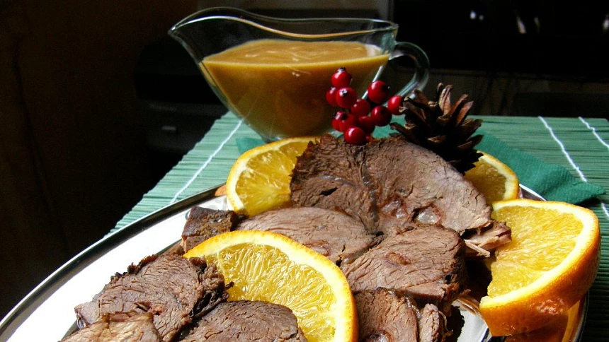 kančí se šípkovou omáčkou