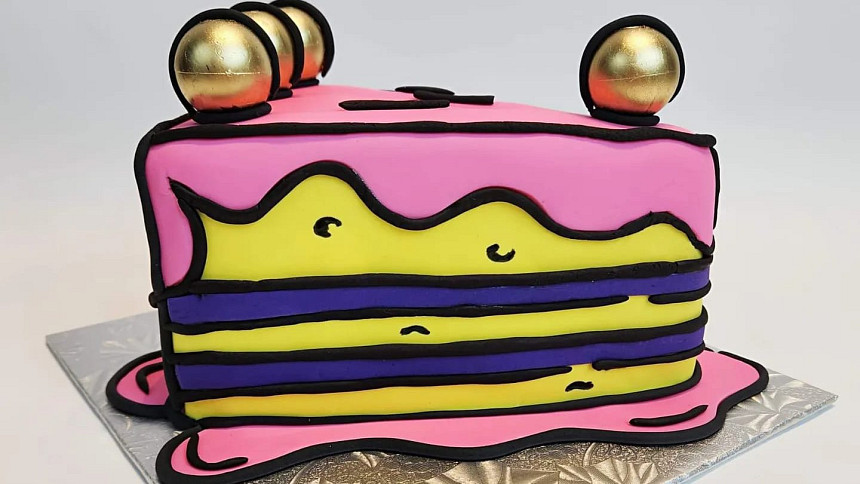 Cartoon cake vypadá jako obrázek, ale je jedlý!