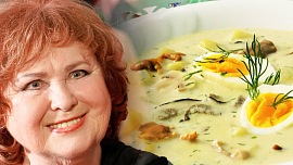 Jídelní rozmary slavných: Herečka Naďa Konvalinková ráda jí i vaří a kulajda podle jejího receptu chutná úplně fantasticky