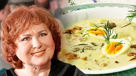 Jídelní rozmary slavných: Herečka Naďa Konvalinková ráda jí i vaří a kulajda podle jejího receptu chutná úplně fantasticky