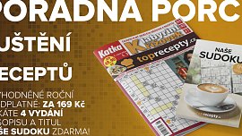 Časopis plný zábavy a chutí: Křížovky a recepty v jednom. Uvařte si oblíbené klasiky a přitom si zaluštěte