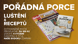 Časopis plný zábavy a chutí: Křížovky a recepty v jednom. Uvařte si oblíbené klasiky a přitom si zaluštěte