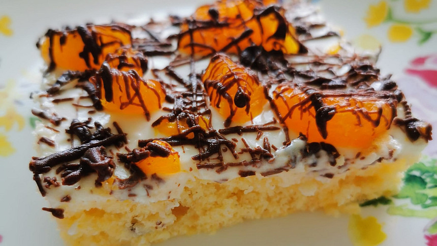 HRK HRK mandarinkové řezy: Retro moučník se šlehačkovo-pudinkovým krémem se snadno dělá a báječně chutná