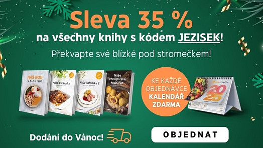 Vánoční nadílka na poslední chvíli: Toprecepty nabízí 35% slevu na kuchařky a k nim i kalendář na rok 2025 zdarma