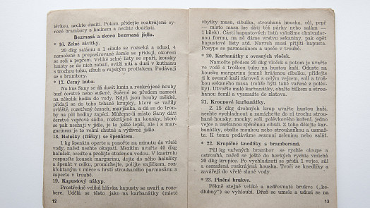 Vaření za Protektorátu: Maso nebylo, tak se jedly halušky se špenátem a kroupové karbanátky