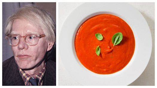 Jídelní rozmary slavných: Andy Warhol miloval chleba s marmeládou a neuvěřitelných dvacet let jedl k obědu rajčatovou polévku