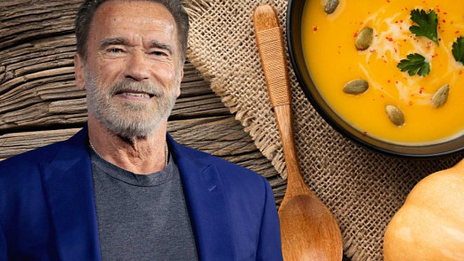 Arnold Schwarzenegger si výjimečně dá vídeňský řízek, většinou ale jí veganská jídla a miluje dýňovou polévku