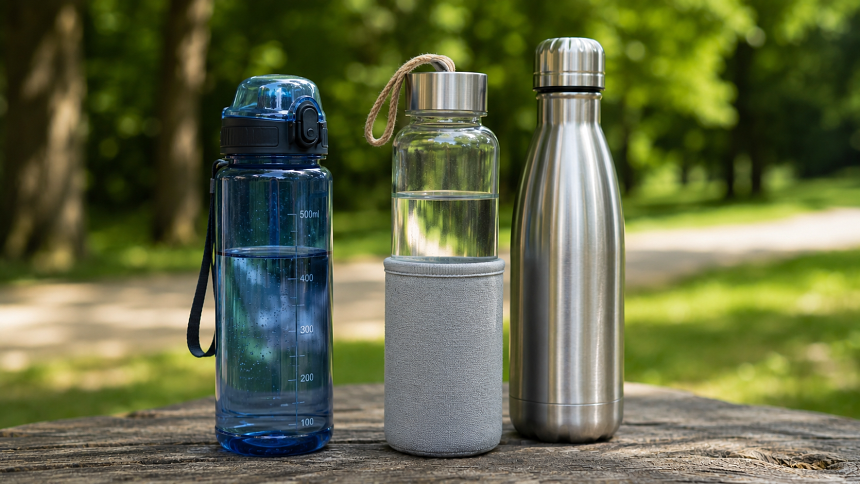 Jak ve vedrech vybrat správnou lahev na vodu: Plast, sklo nebo nerez?