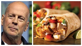 Jídelní rozmary slavných: Herec Bruce Willis pěstuje vlastní zeleninu a k snídani musí mít tohle burrito