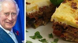 Královské chutě: Britský král Karel III. zakázal francouzskou lahůdku foie gras a miluje musaku se zvláštní ingrediencí