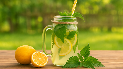 Šumivá kopřivová limonáda je dokonalým osvěžením. Chutná báječně a ještě prospívá našemu zdraví
