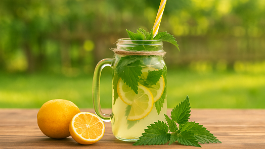 Šumivá kopřivová limonáda je dokonalým osvěžením. Chutná báječně a ještě prospívá našemu zdraví