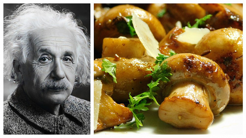 Jídelní rozmary slavných: Albert Einstein miloval vejce, med a tyhle grilované žampiony