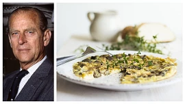 Královské chutě: Vévoda Filip měl mlsný jazýček a občas i sám vařil. Takhle si připravoval snídani s žampiony