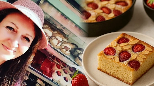 Low carb jahodová bublanina podle Hanky z Poděbrad chutná jako od babičky, ale nepřiberete po ní ani deko