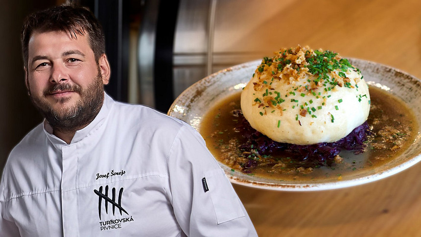 Šéfkuchař Turnovské pivnice Josef Šorejs prozrazuje recept na výborné blbouny s trhaným masem.