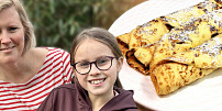 Náš život s celiakií: Pudinkové palačinky pro Áňu. Nepotřebujete na ně žádnou mouku a báječně chutnají po vanilce