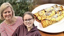 Náš život s celiakií: Pudinkové palačinky pro Áňu. Nepotřebujete na ně žádnou mouku a báječně chutnají po vanilce