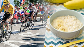 Tour de France 2023: Závodníci snídají banány nebo avokádo, svačí rozinkový chléb, ale v určitých fázích nesmějí konzumovat nic