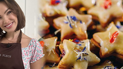 Pečeme s Kamilou: Slepované citronové hvězdičky s marmeládou a polevou jsou ozdobou každého svátečního stolu