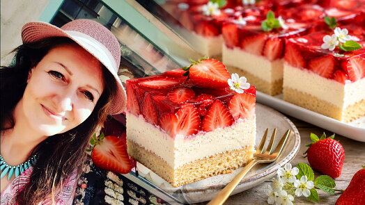 Low carb jahodové řezy od Hanky z Poděbrad: Voní vanilkou a mlsat je můžete zcela bez výčitek