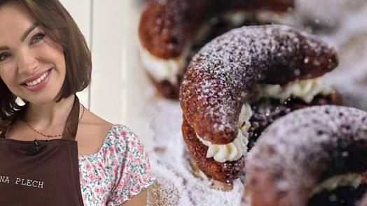 Pečeme s Kamilou: Čokoládové rohlíčky s krajkou voní skořicí a s krémem chutnají božsky