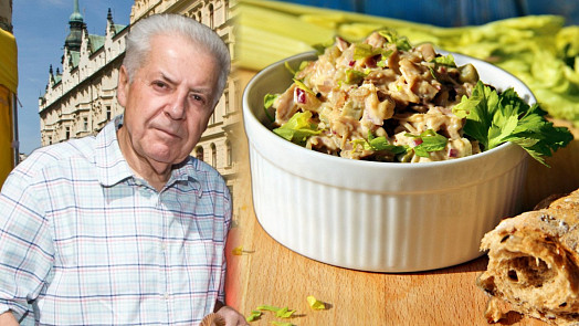Saláty podle Přemka Podlahy: V devadesátkách frčel těstovinový salát s kuřetem nebo hermelín v zelí