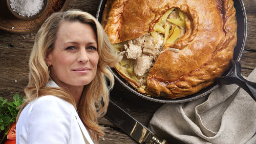 Jídelní rozmary slavných: Herečka Robin Wrightová se vyhýbá sacharidům, ale slanému koláči s kuřecím masem nikdy neodolá