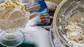 Jogurtová balkónovka: Virální zmrzlinu na sněhu jen ze 2 surovin uděláte i na balkoně, bez míchání a rychleji