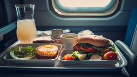 Pozor na občerstvení v letadle: Rizikové jsou saláty, alkohol i obyčejná káva, raději se vyhněte i ledu v nápojích