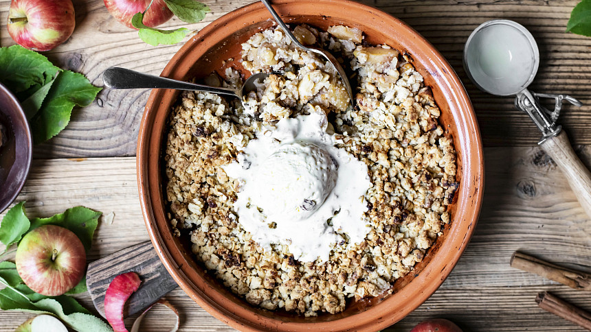 Jablečný crumble