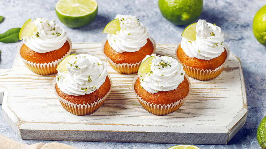 Mrkvové cupcakes s limetkovým krémem