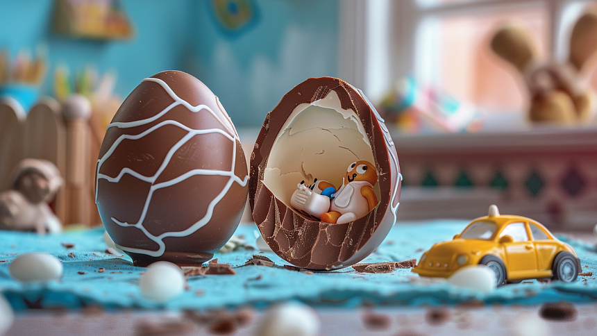 Čokoládové vajíčko, podobné tomu Kinder, dokážete vytvořit i doma.