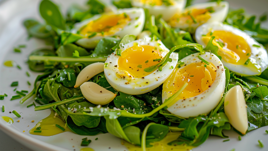 Pampeliškové listy v kombinaci s česnekem a vajíčkem chutnají perfektně.