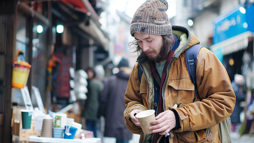 Ilustrační foto - Bezdomovec na Novém Zélandu už nebude prodávat kávu ze svého vozíku, ale z vlastní kavárny.