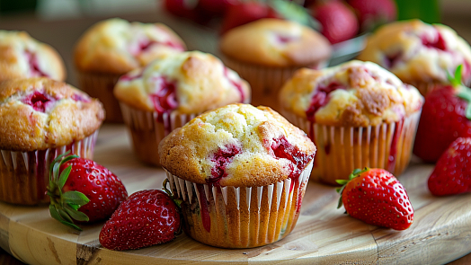 Jak na rychlé a výtečné jahodové muffiny? Stačí jednoduchý recept, pár ingrediencí a do hodiny máte sladkou lahůdku na stole