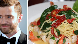 Jídelní rozmary slavných: Justin Timberlake cvičí proto, aby se mohl najíst. Miluje palačinky a tyhle těstoviny s humrem