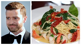 Jídelní rozmary slavných: Justin Timberlake cvičí proto, aby se mohl najíst. Miluje palačinky a tyhle těstoviny s humrem