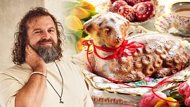 Mramorovaný beránek podle cukráře Josefa Maršálka voní kávou a vláčný je díky jogurtovému těstu