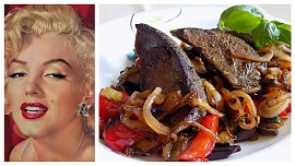 Jídelní rozmary slavných: Marilyn Monroe pila horké mléko rozmíchané se syrovým vejcem a milovala tahle pečená játra