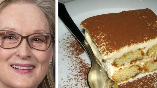 Jídelní rozmary slavných: Meryl Streepová miluje lanýže a tohle pravé italské tiramisu