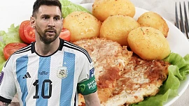 Jídelní rozmary slavných: Fotbalista Lionel Messi miluje milánský řízek od maminky, přelitý rajčatovou omáčkou a zapečený se sýrem